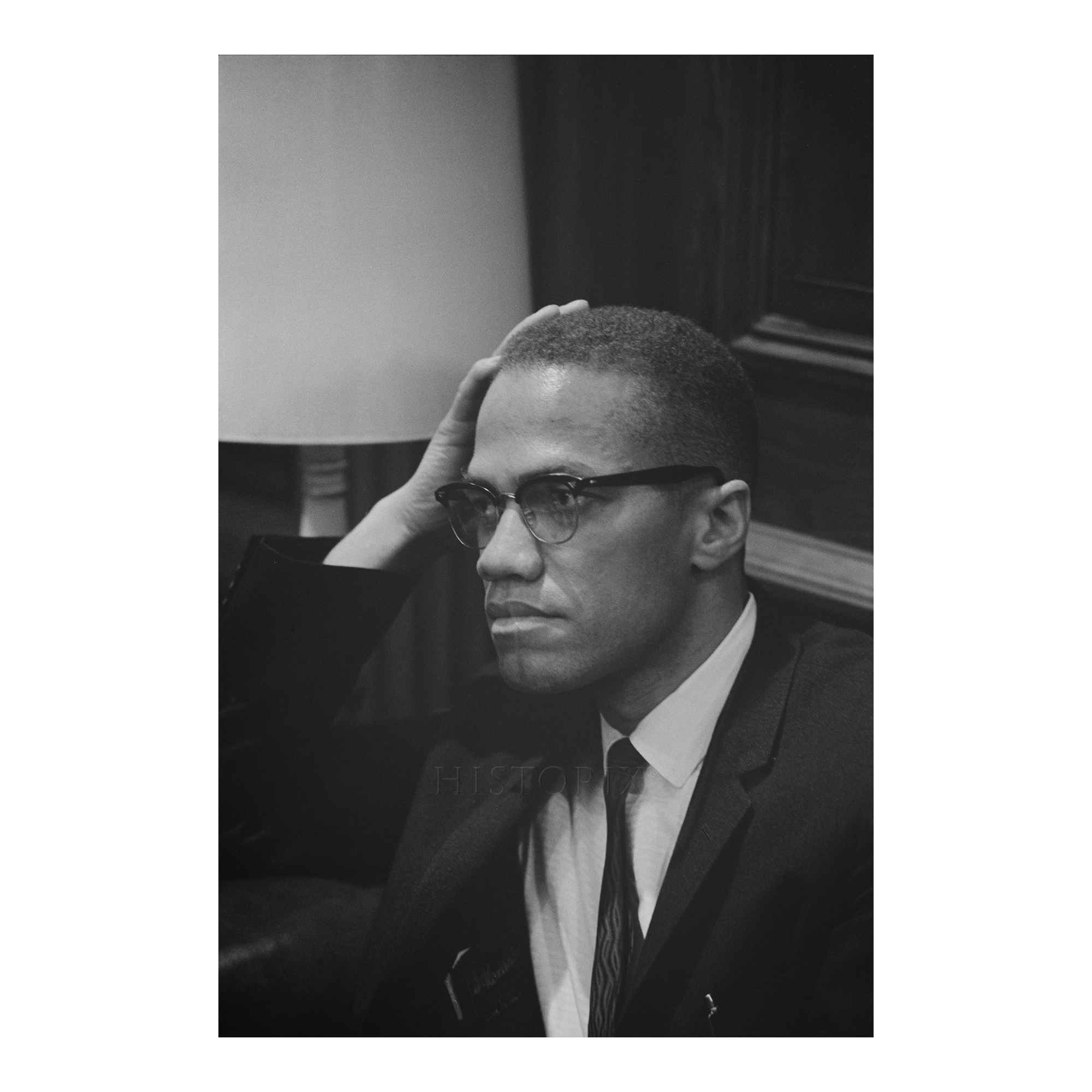 1964 Malcolm X Martin Luther King Print Capitol Press Conference Civil Rights